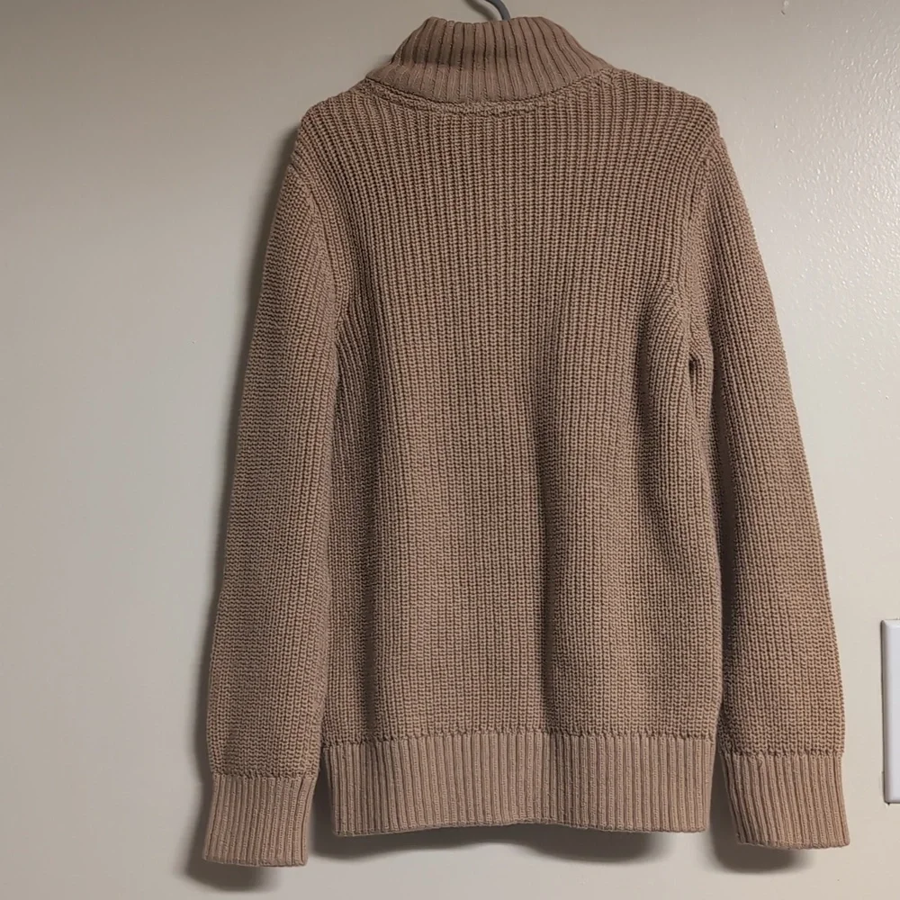 Children's Place NWT Cork Brown Sweater With‎ Fur On Inside Collar Size Small